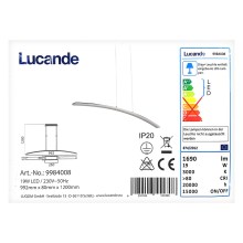 Lucande - LED Lustra ar auklu LORIAN LED/19W/230V