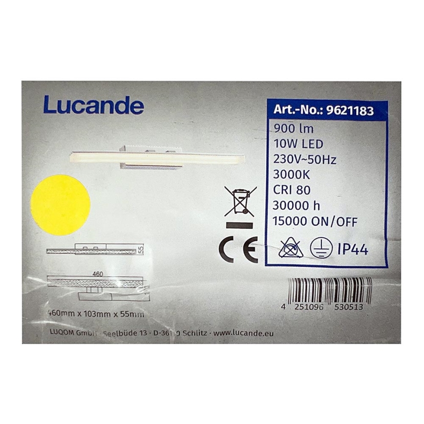 Lucande - LED Vannas istabas spoguļa apgaismojums JULIE LED/10W/230V IP44
