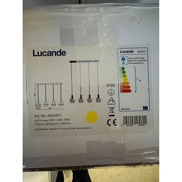 Lucande - Lustra ar auklu ABLY 4xE14/40W/230V