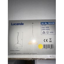 Lucande - Lustra ar auklu LOURENCO 3xE27/60W/230V