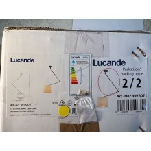 Lucande - Lustra ar stieni JOLLA 1xE27/60W/230V