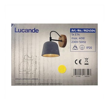 Lucande - Sienas lampa KALINDA 1xE14/40W/230V