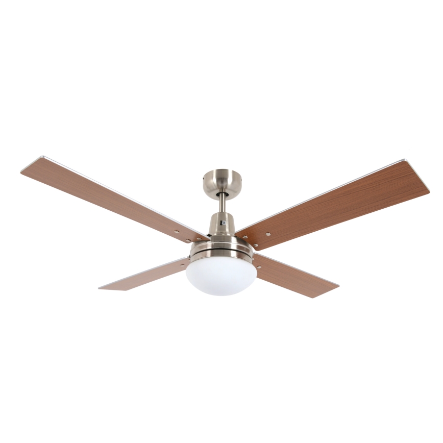 Lucci Air 210334 - Griestu ventilators AIRFUSION QUEST 1xE27/60W/230V koks/matēts hroms + tālvadības pults