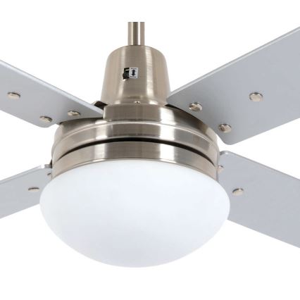Lucci Air 210334 - Griestu ventilators AIRFUSION QUEST 1xE27/60W/230V koks/matēts hroms + tālvadības pults