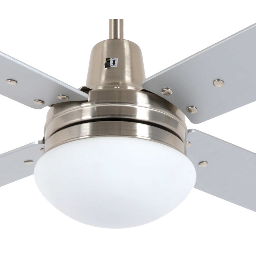 Lucci Air 210334 - Griestu ventilators AIRFUSION QUEST 1xE27/60W/230V koks/matēts hroms + tālvadības pults