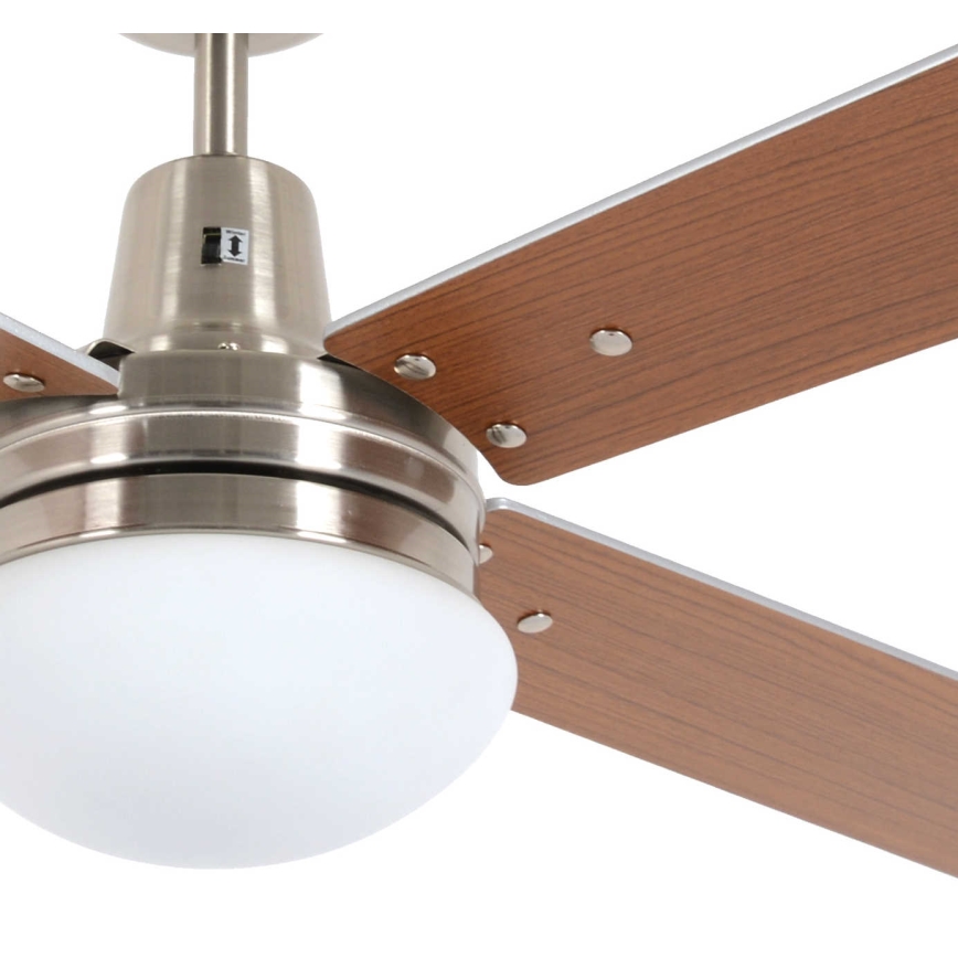 Lucci Air 210334 - Griestu ventilators AIRFUSION QUEST 1xE27/60W/230V koks/matēts hroms + tālvadības pults
