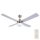 Lucci Air 210334 - Griestu ventilators AIRFUSION QUEST 1xE27/60W/230V koks/matēts hroms + tālvadības pults