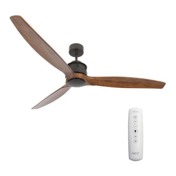 Lucci air 210507 - Griestu ventilators AIRFUSION AKMANI pavlovnija/melns + tālvadība