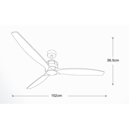 Lucci air 210508 - Griestu ventilators AIRFUSION AKMANI Pavlovnija/melna + tālvadības pults