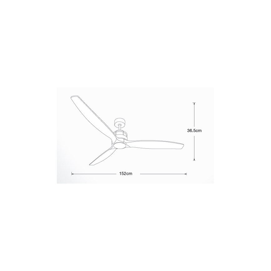 Lucci air 210508 - Griestu ventilators AIRFUSION AKMANI Pavlovnija/melna + tālvadības pults