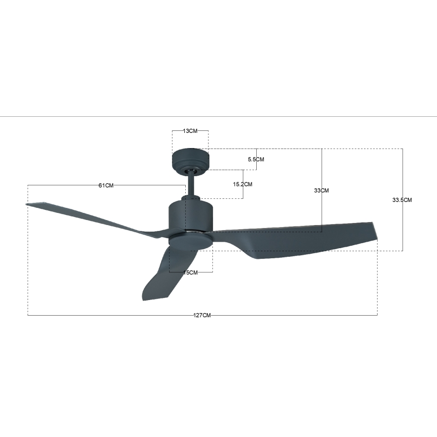 Lucci Air 210527 - Griestu ventilators AIRFUSION CLIMATE II melna + tālvadības pults