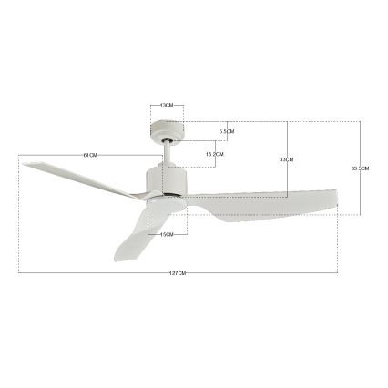 Lucci Air 210528 - Griestu ventilators AIRFUSION CLIMATE II balta + tālvadības pults