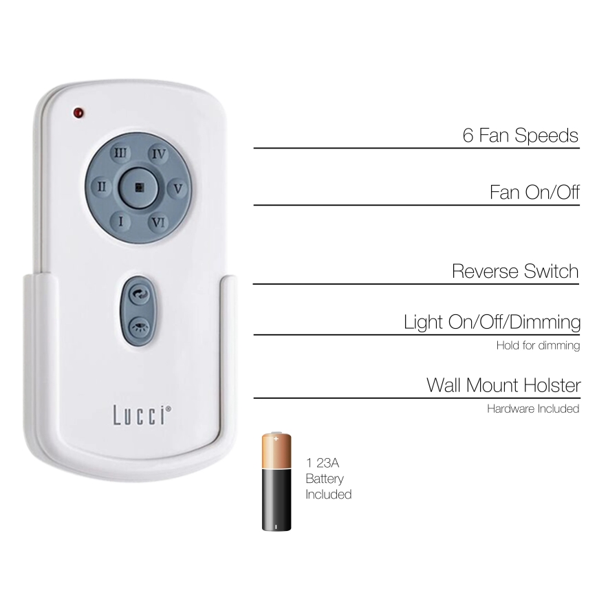 Lucci Air 21052TRS - Tālvadības pults ventilatoriem CLIMATE, RADAR, FRASER 1x23A