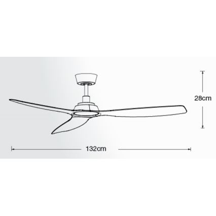 Lucci Air 210651 - Griestu ventilators MOTO melna + tālvadības pults
