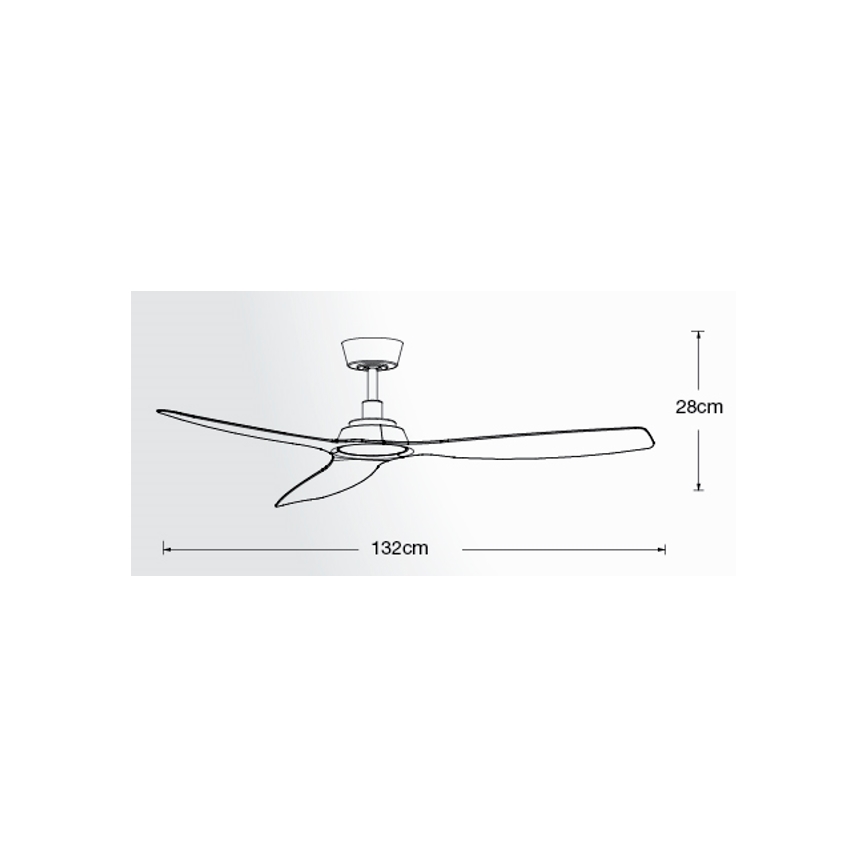 Lucci Air 210651 - Griestu ventilators MOTO melna + tālvadības pults