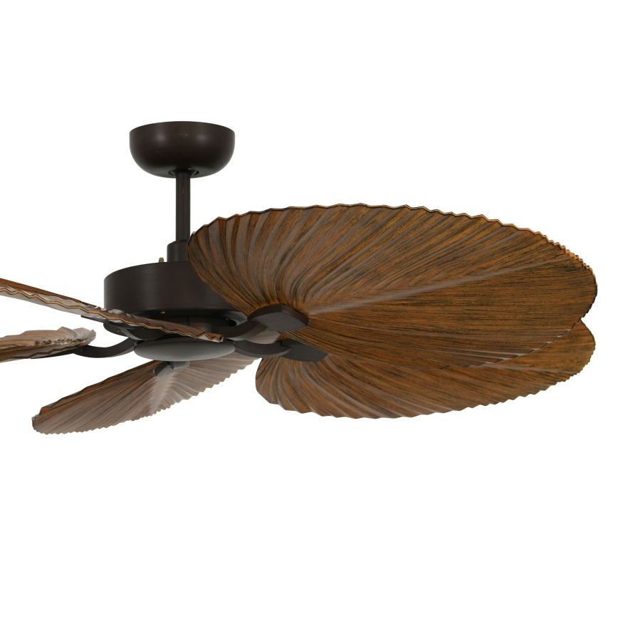 Lucci Air 21065549 - Griestu ventilators BALI d. 132 cm brūna + tālvadības pults