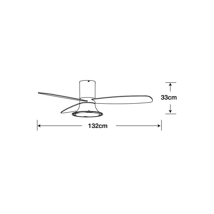 Lucci Air 210661 - LED Aptumšojams griestu ventilators FLUSSO 1xGX53/18W/230V koks/balta + tālvadības pults