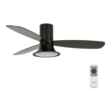 Lucci Air 210662 - LED Aptumšojams griestu ventilators FLUSSO 1xGX53/18W/230V koks/melna + tālvadības pults