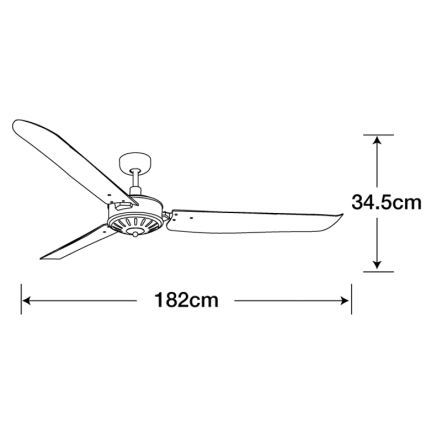 Lucci Air 211022 - Griestu ventilators AIRFUSION CAROLINA brūns