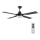 Lucci air 212899 - LED regulējams griestu ventilators MOONAH 1xGX53/21W/230V melns + tālvadība