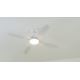 Lucci Air 212994 - LED Griestu ventilators ARIA LED/18W/230V balta + tālvadības pults