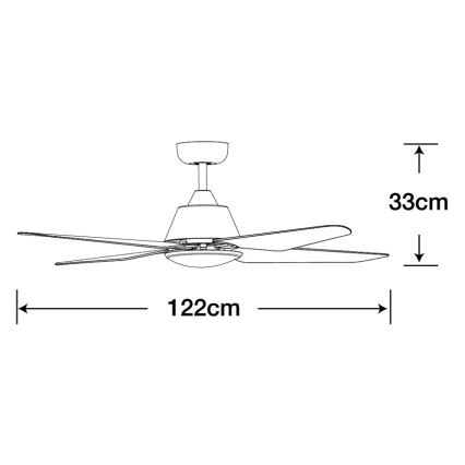 Lucci Air 212998 - LED Griestu ventilators ARIA LED/18W/230V melna + tālvadības pults