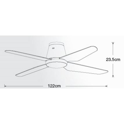 Lucci air 212999 - Griestu ventilators AIRFUSION ARIA balts ar tālvadību