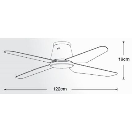 Lucci Air 213000 - Griestu ventilators AIRFUSION ARIA melna + tālvadības pults