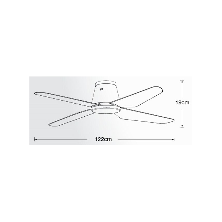 Lucci Air 213000 - Griestu ventilators AIRFUSION ARIA melna + tālvadības pults