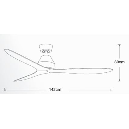 Lucci air 213041 - Griestu ventilators WHITEHAVEN melna + tālvadības pults
