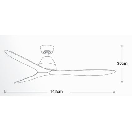 Lucci air 213044 - Griestu ventilators WHITEHAVEN 1xGX53/18W/230V melna + tālvadības pults
