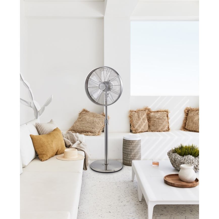 Lucci Air 213117EU - Statīva ventilators BREEZE matēts hroms