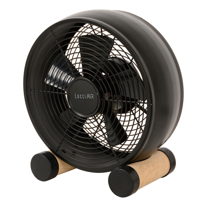 Lucci air 213120 - Galda ventilators BREEZE, melns