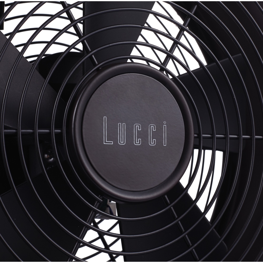 Lucci air 213121 - Galda ventilators BREEZE, brūns Ø 28 cm