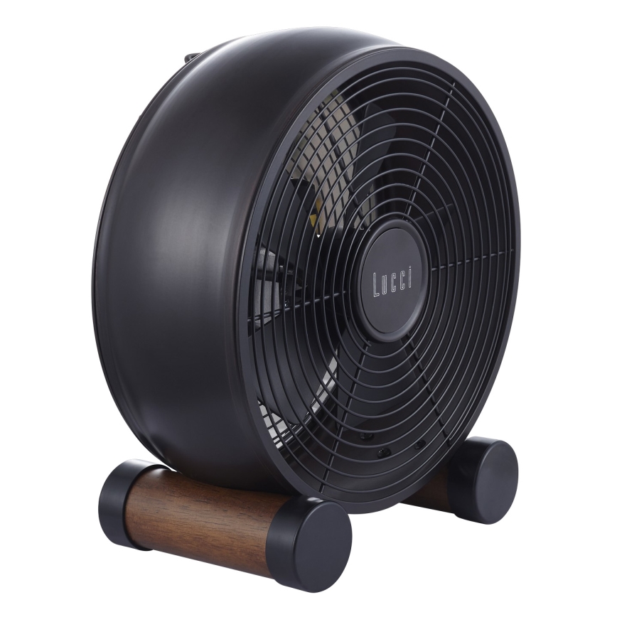 Lucci air 213121 - Galda ventilators BREEZE, brūns Ø 28 cm