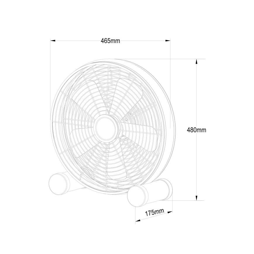 Lucci Air 213123EU - Grīdas ventilators BREEZE brūna