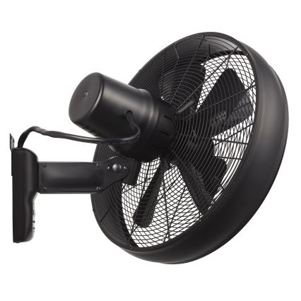 Lucci air 213124 - Sienas ventilators BREEZE 55W/230V melns + tālvadības pults