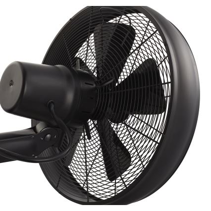 Lucci air 213124 - Sienas ventilators BREEZE 55W/230V melns + tālvadības pults