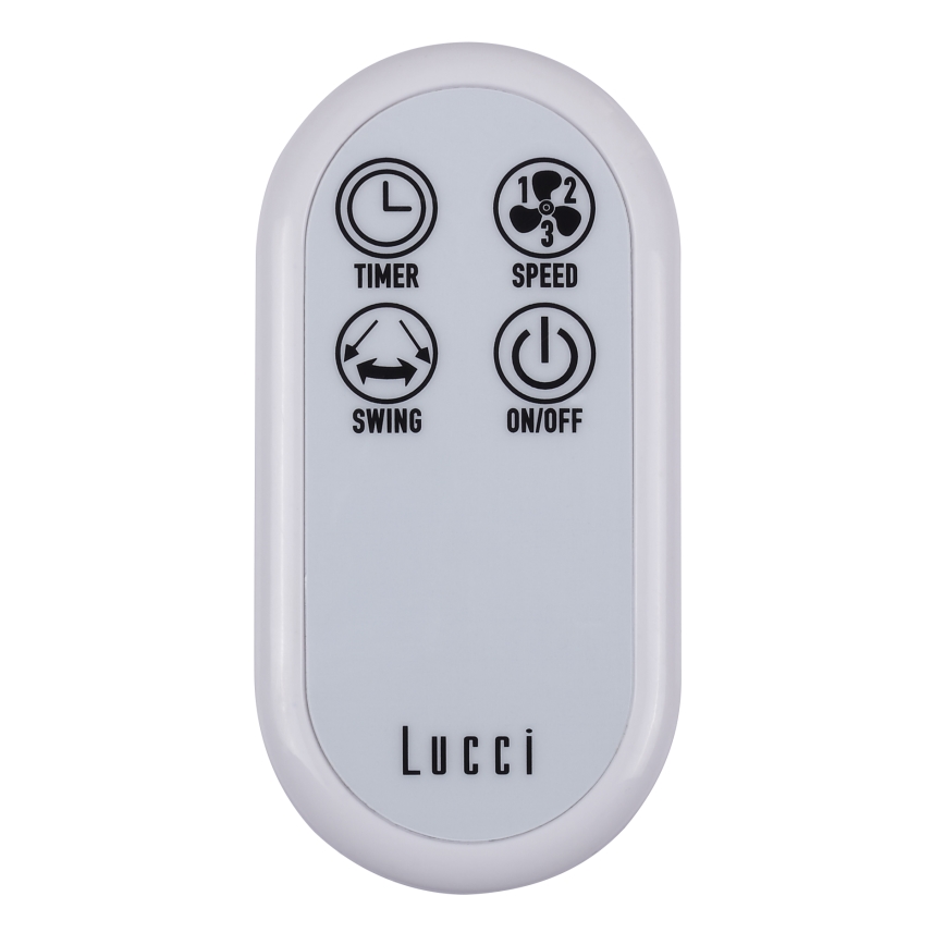 Lucci Air 213128EU - Sienas ventilators BREEZE 55W/230V balts + tālvadības pults