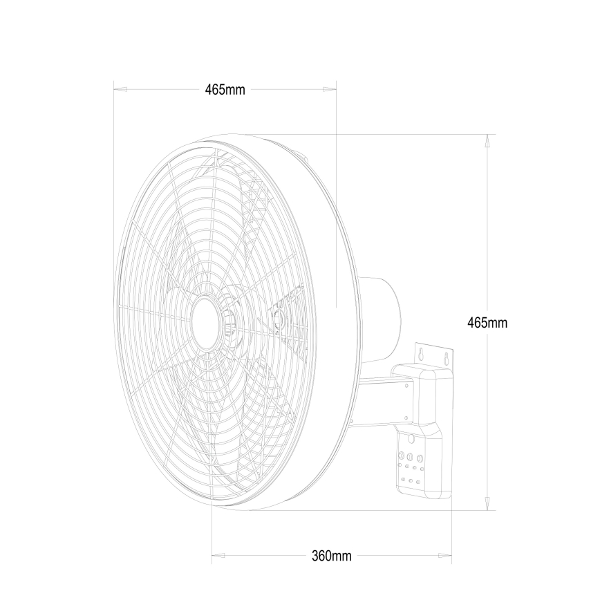 Lucci Air 213128EU - Sienas ventilators BREEZE 55W/230V balts + tālvadības pults