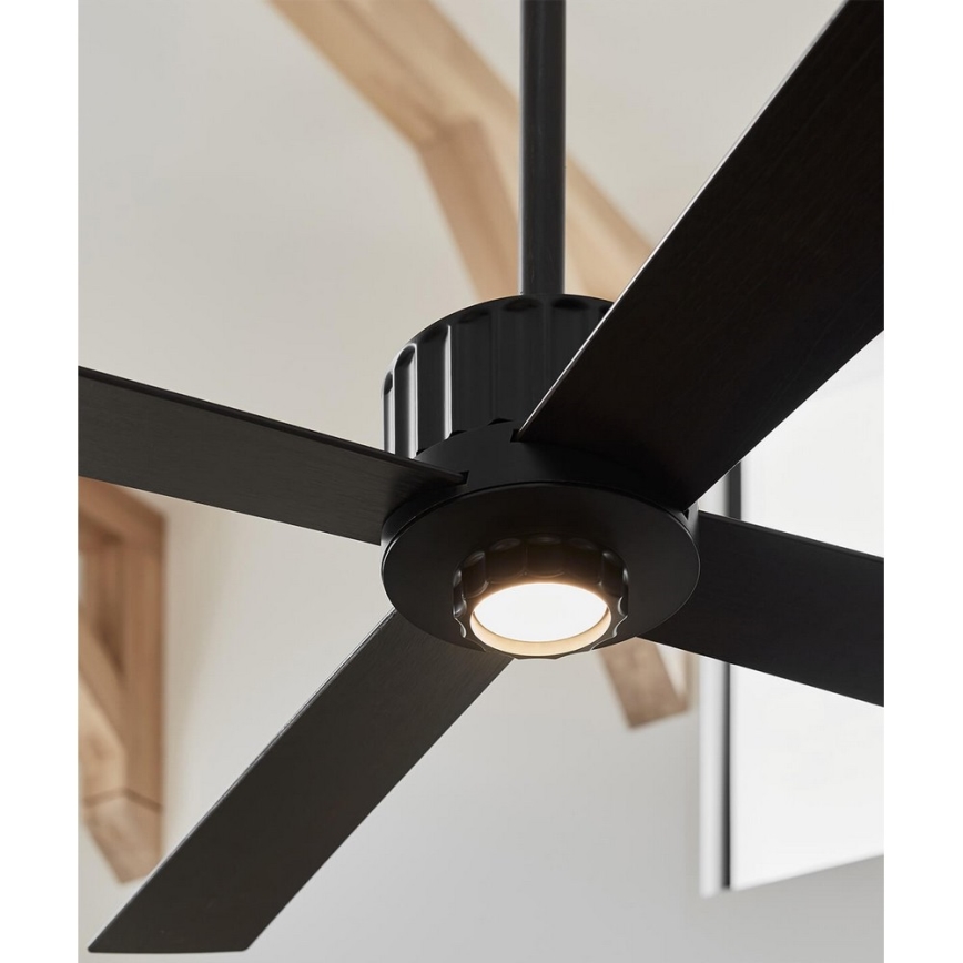 Lucci air 213170 - LED Griestu ventilators NEWPORT melna + tālvadības pults