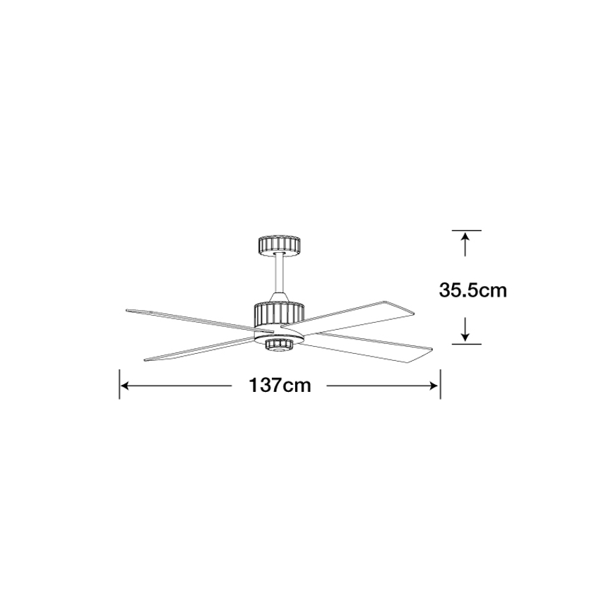 Lucci air 213170 - LED Griestu ventilators NEWPORT melna + tālvadības pults