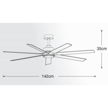 Lucci air 213182 - LED Griestu ventilators ATLANTA 1xGX53/12W/230V balta + tālvadības pults