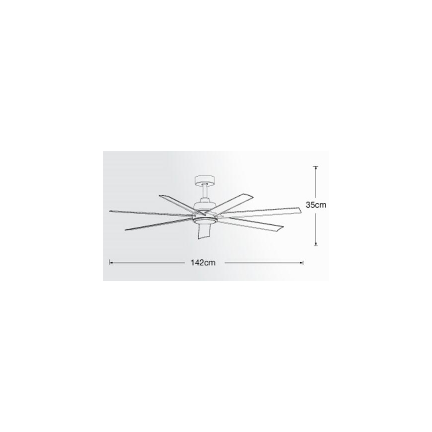 Lucci air 213182 - LED Griestu ventilators ATLANTA 1xGX53/12W/230V balta + tālvadības pults