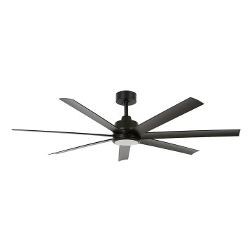Lucci Air 21318349 - LED Aptumšojams griestu ventilators ATLANTA 1xGX53/12W/230V d. 142 cm melna + tālvadības pults