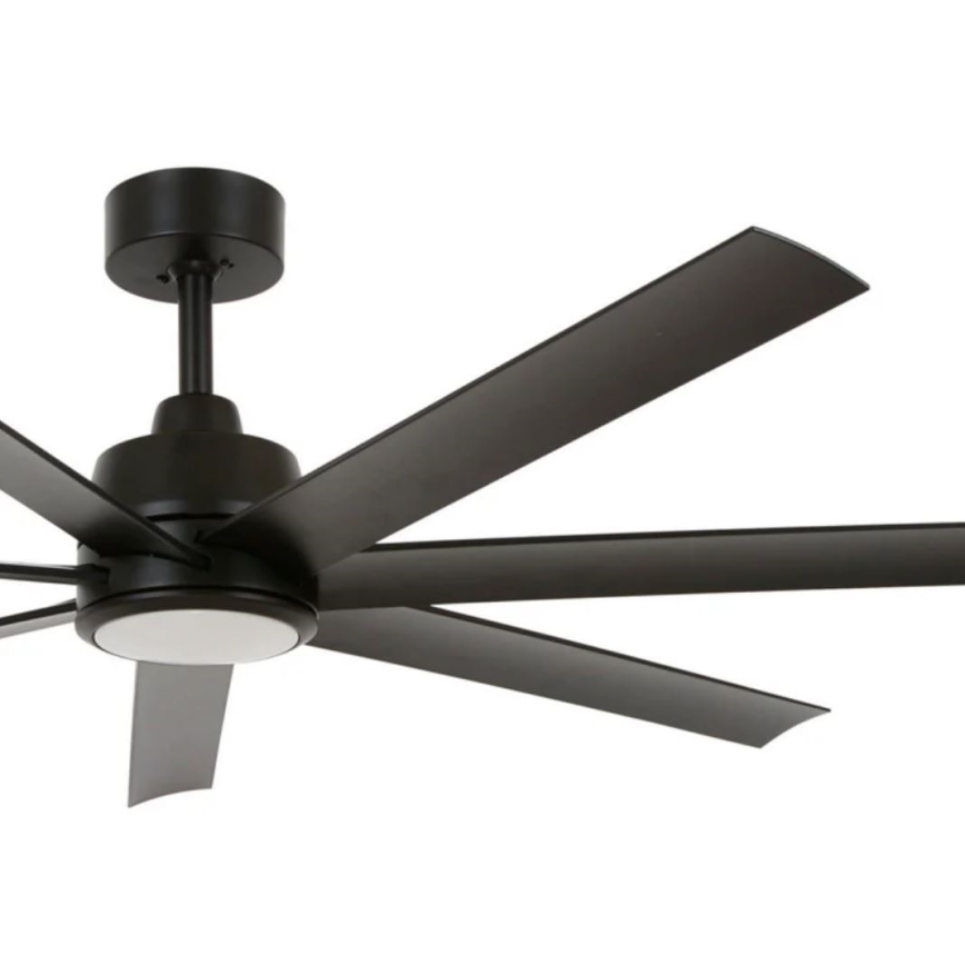Lucci Air 21318349 - LED Aptumšojams griestu ventilators ATLANTA 1xGX53/12W/230V d. 142 cm melna + tālvadības pults