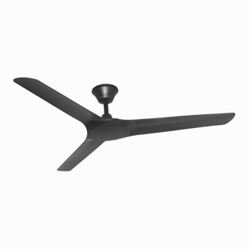 Lucci Air 21321649 - Griestu ventilators ABYSS d. 142 cm IP66 melna + tālvadības pults