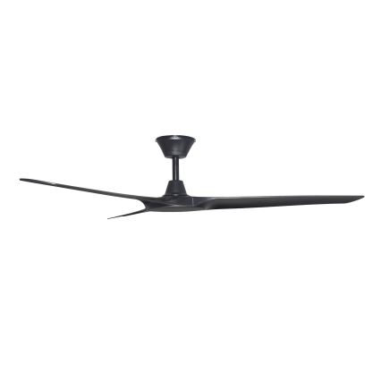 Lucci Air 21321649 - Griestu ventilators ABYSS d. 142 cm IP66 melna + tālvadības pults
