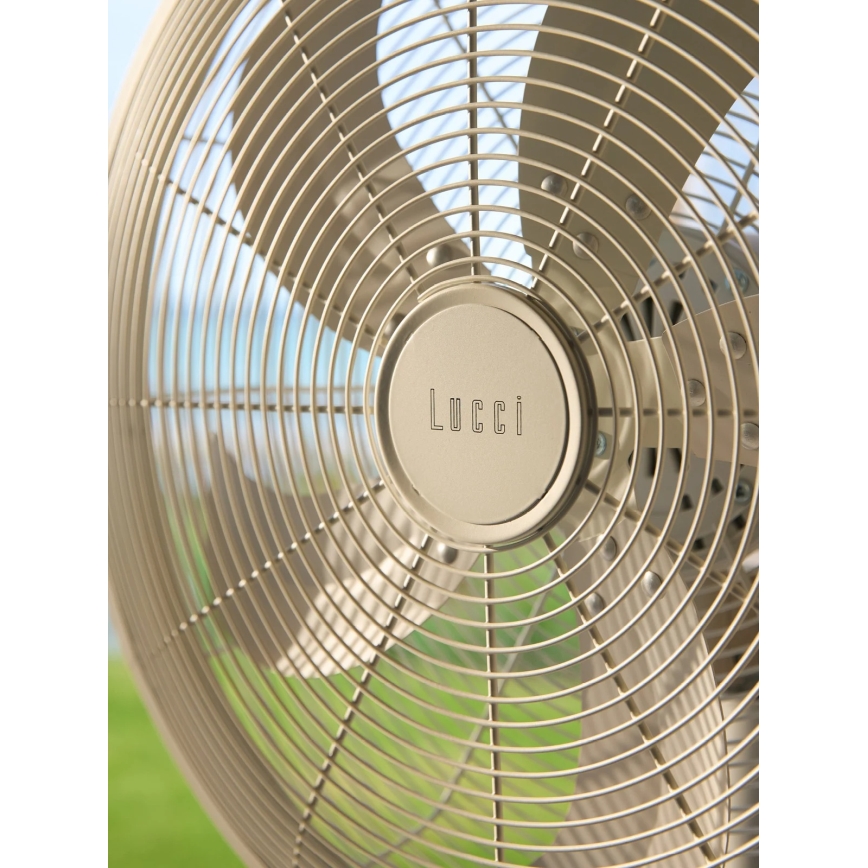 Lucci Air 21326449 - stāvošais ventilators GLIDE 36W/230V Ø 45 cm balts