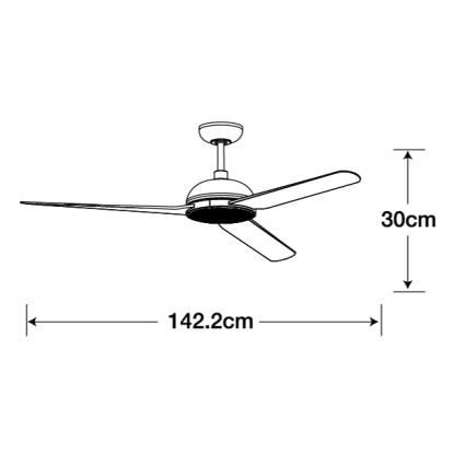 Lucci air 213300 - LED Aptumšojams griestu ventilators UNIONE 1xGX53/12W/230V brūna + tālvadības pults